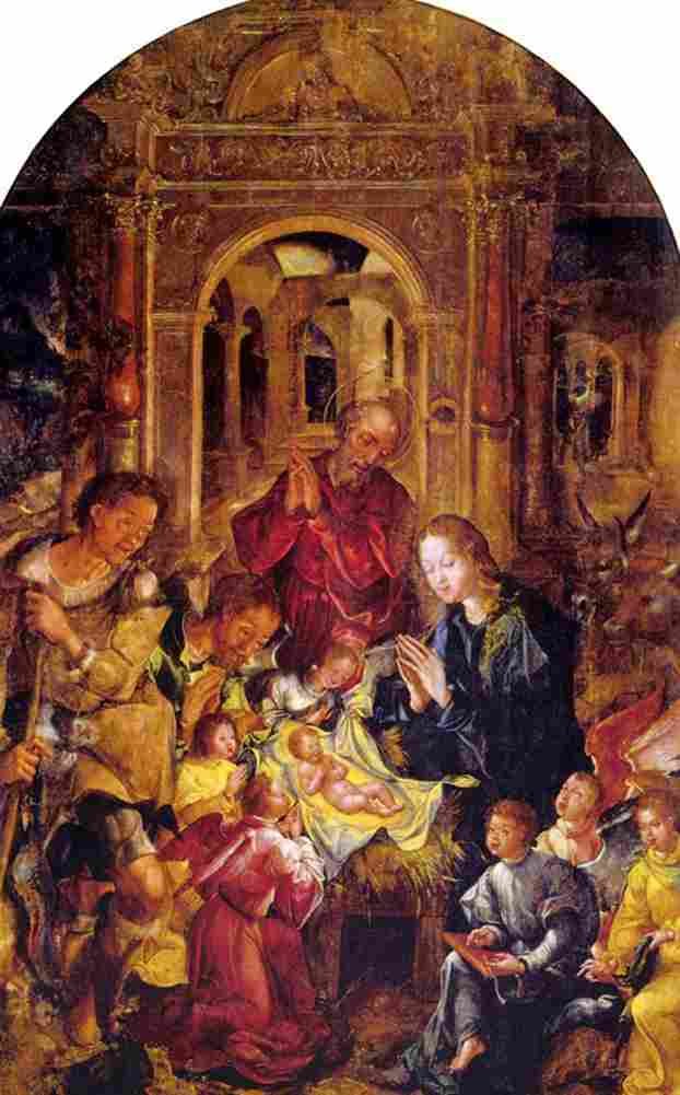 lopes gregorio adoration of the shepherds Art A4 Photo Print