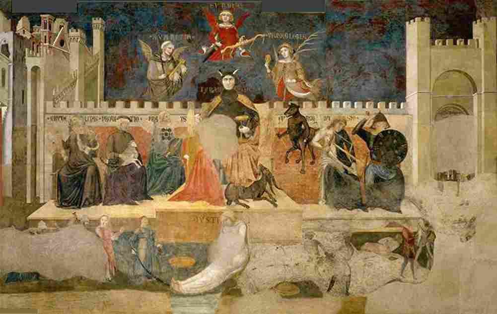 lorenzetti ambrogio bad government detail Art A4 Photo Print