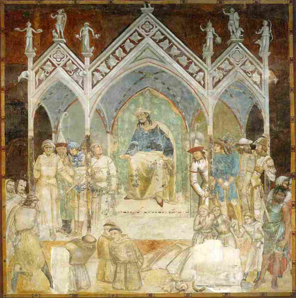 lorenzetti ambrogio martyrdom of the franciscans Art A4 Photo Print