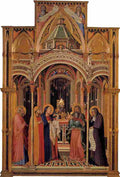 lorenzetti ambrogio presentation in the temple Art A4 Photo Print