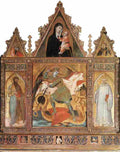 lorenzetti ambrogio saint michael Art A4 Photo Print