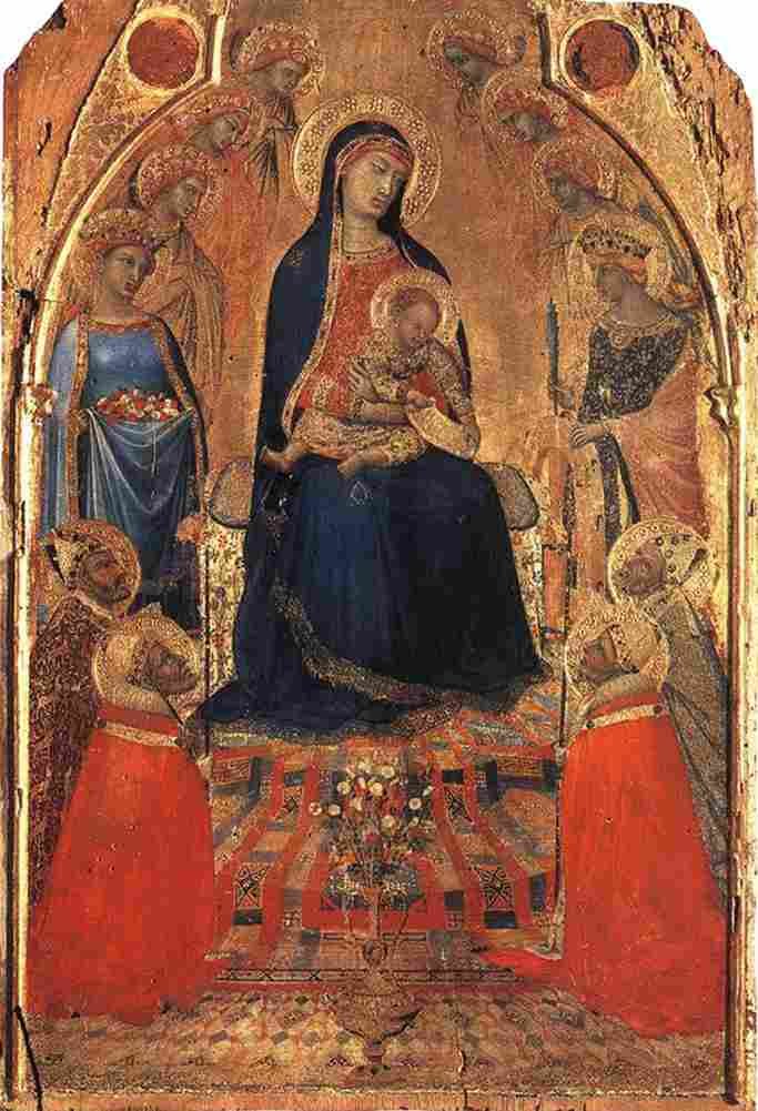 lorenzetti ambrogio small maesta Art A4 Photo Print