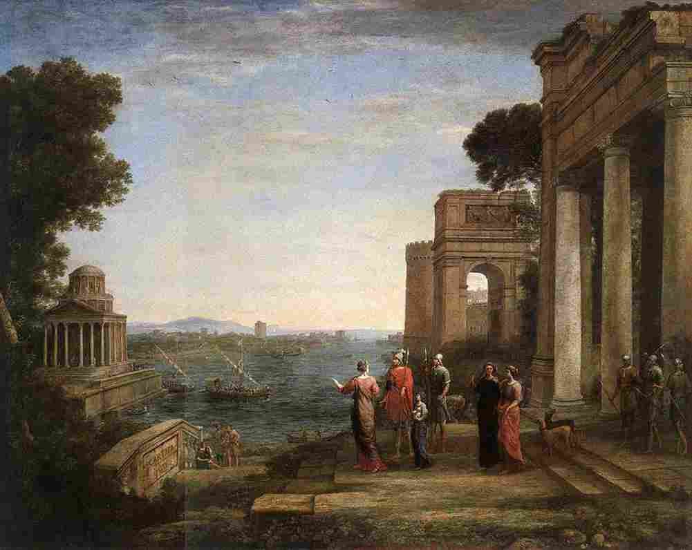 lorr Aeneass Farewell to Dido in Carthago Art A4 Photo Print
