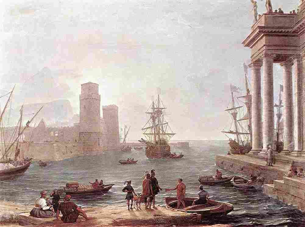 lorr Departure of Ulysses from Feaci Art A4 Photo Print
