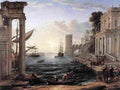 lorr Embarkation of queen of Sheba Art A4 Photo Print