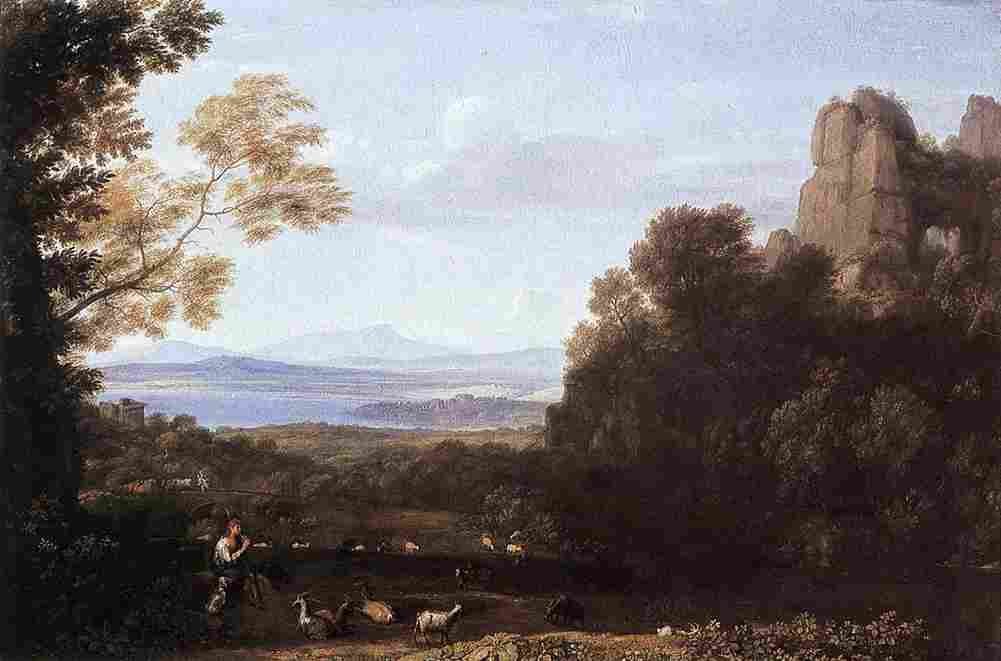 lorr Landscape with Apollo and Mercury Art A4 Photo Print