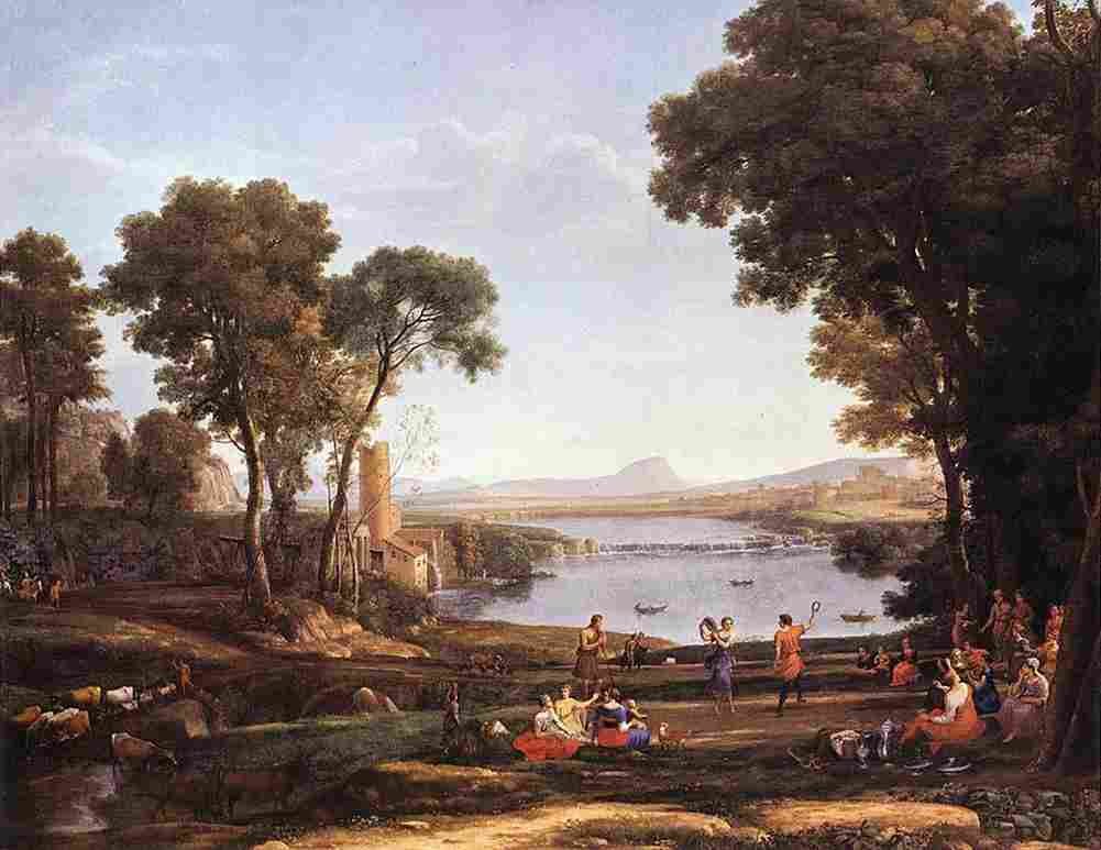 lorr Landscape with Dancing Figures Art A4 Photo Print