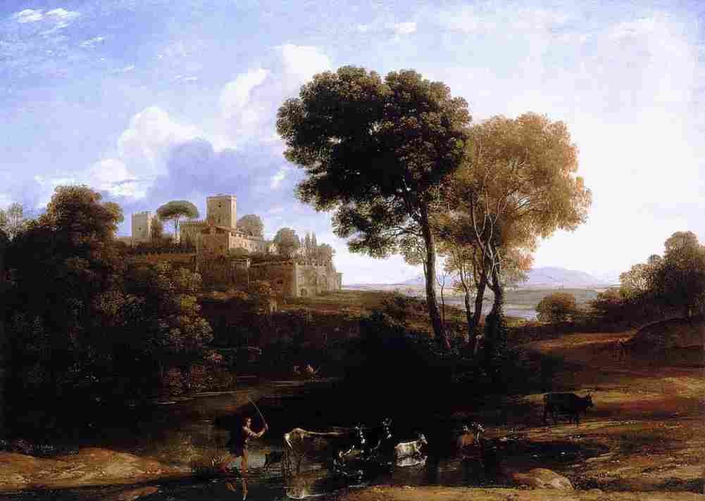 lorr Landscape with Shepherds two Art A4 Photo Print