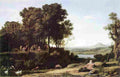 lorr Landscape with a River God Apollo and the Muses Art A4 Photo Print