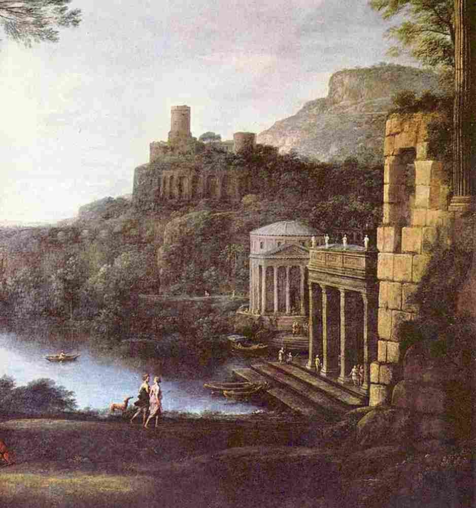 lorr Landscape with the Nymph Egeria Art A4 Photo Print