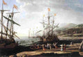 lorr Marine with the Trojans Burning their Boats Art A4 Photo Print