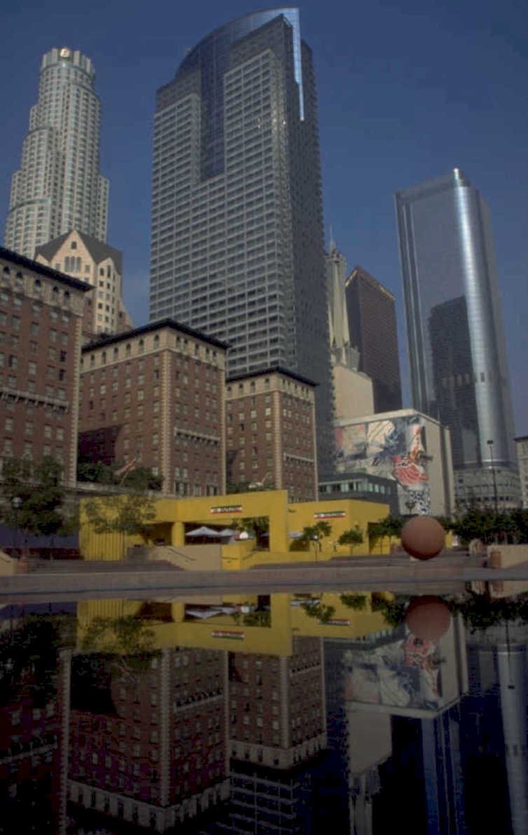 los angeles cityscape 1980s 1990s A4 Photo Print