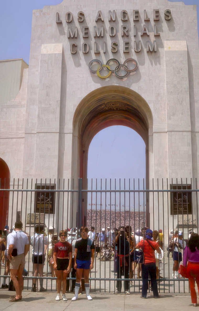 los angeles coliseum 1 Vintage A4 Photo Print