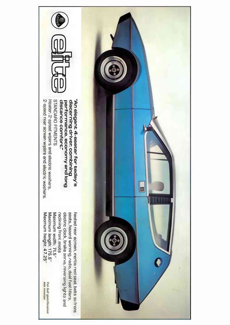 lotus 1977 elite A4 Photo Print