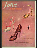 lotus shoes 1950s Advert A4 Photo Print