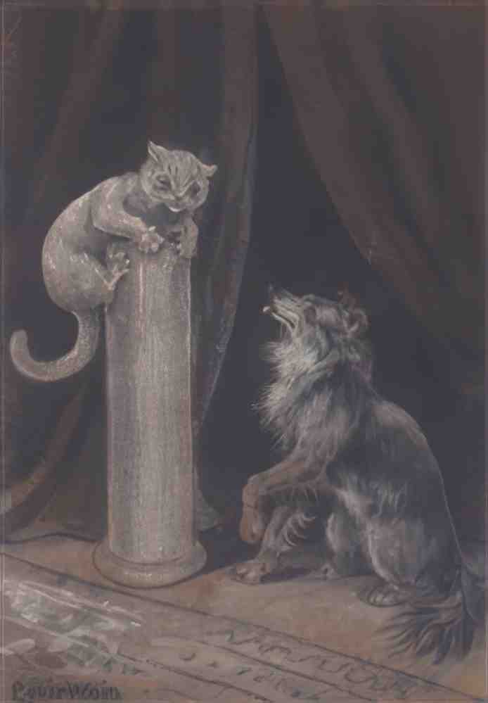 louis wain a balancing act Art A4 Photo Print