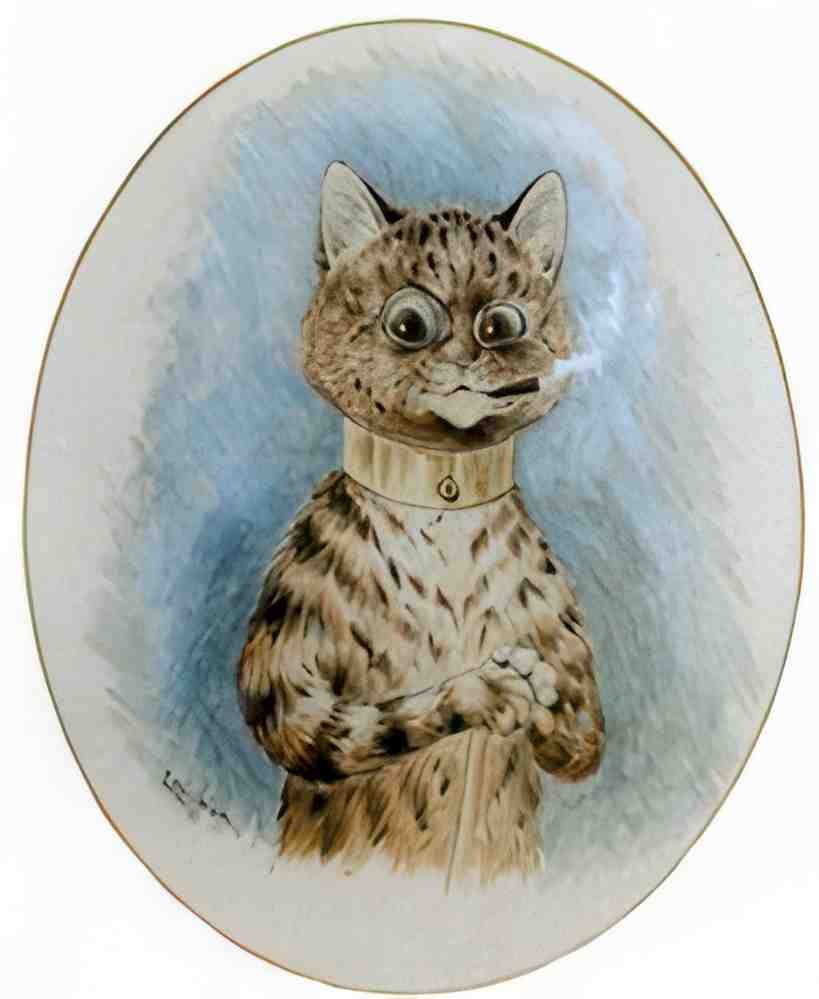 louis wain a quick puff Art A4 Photo Print