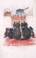 louis wain a watched pot Art A4 Photo Print