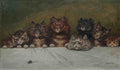 louis wain all eyes on the beetle Art A4 Photo Print