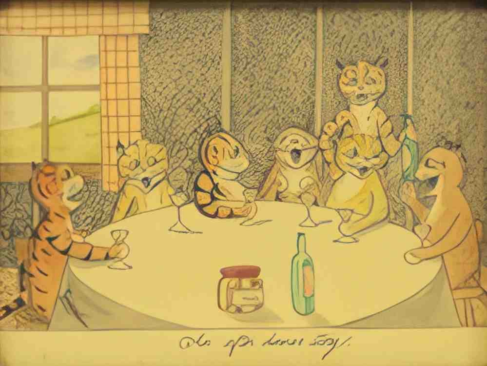 louis wain an after dinner story Art A4 Photo Print
