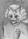 louis wain barrister cat Art A4 Photo Print