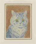 louis wain blue cat Art A4 Photo Print