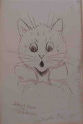 louis wain cat in a bow a tie feb 18 Art A4 Photo Print
