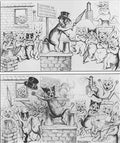 louis wain cat professors lecture is interrupted Art A4 Photo Print