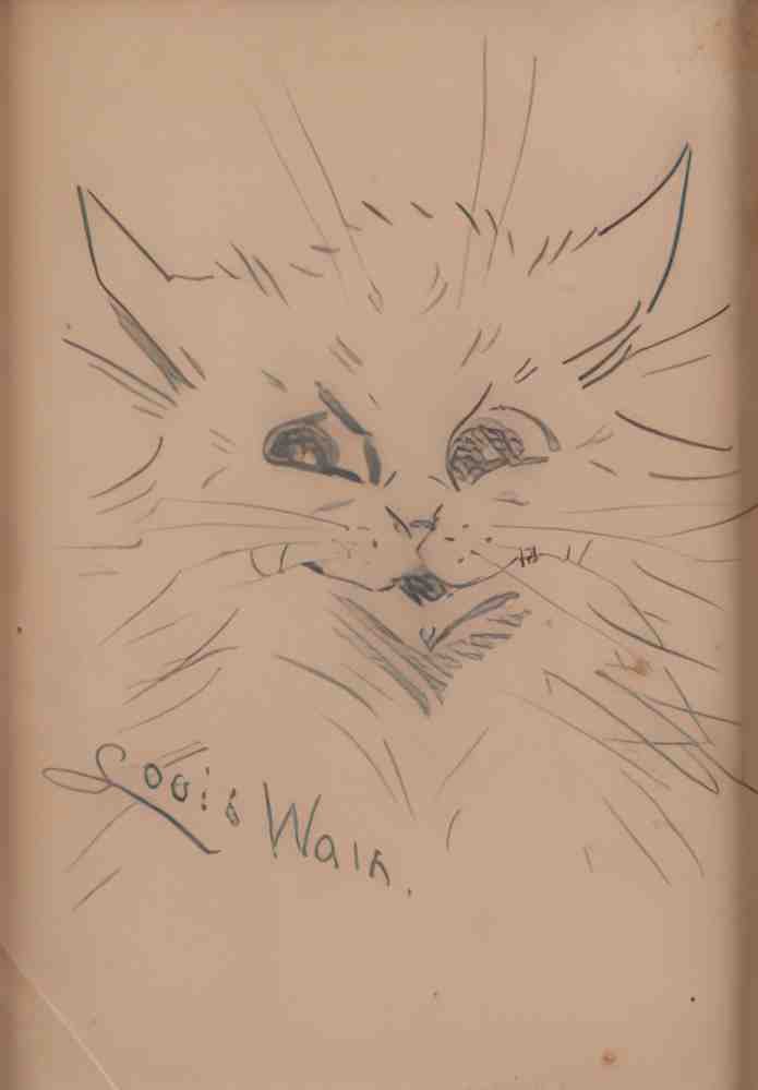 louis wain cat(1) Art A4 Photo Print