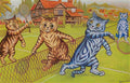 louis wain cats at tennis Art A4 Photo Print