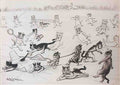louis wain cats playing on the ice Art A4 Photo Print