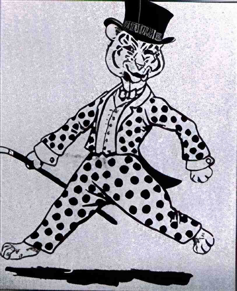 louis wain changing his spots Art A4 Photo Print
