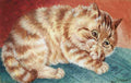 louis wain cheeky kitten Art A4 Photo Print