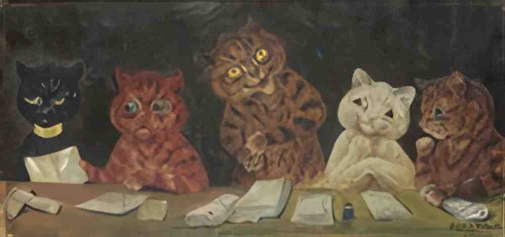 louis wain court proceedings Art A4 Photo Print