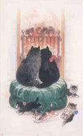 louis wain fireside friends Art A4 Photo Print