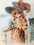 louis wain flowers for the duchess Art A4 Photo Print