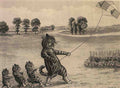louis wain flying a kite Art A4 Photo Print