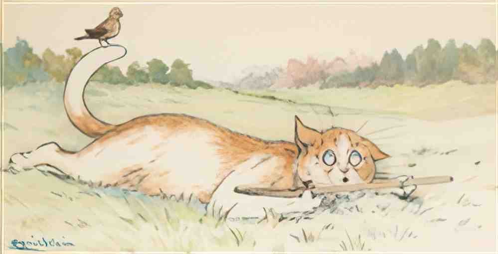 louis wain fooled Art A4 Photo Print
