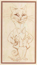 louis wain gentleman cat Art A4 Photo Print