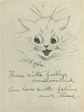 louis wain happy cat Art A4 Photo Print