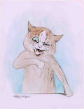 louis wain heres to you Art A4 Photo Print