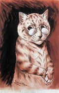 louis wain im a poor lone widow Art A4 Photo Print
