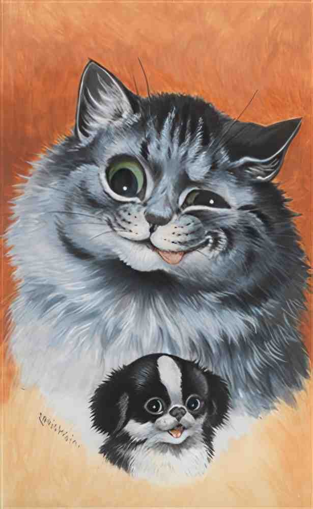 louis wain ive bought him hes my pet Art A4 Photo Print