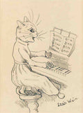 louis wain ive got rhythm Art A4 Photo Print