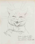 louis wain little bow puss Art A4 Photo Print