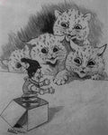 louis wain mr punch Art A4 Photo Print