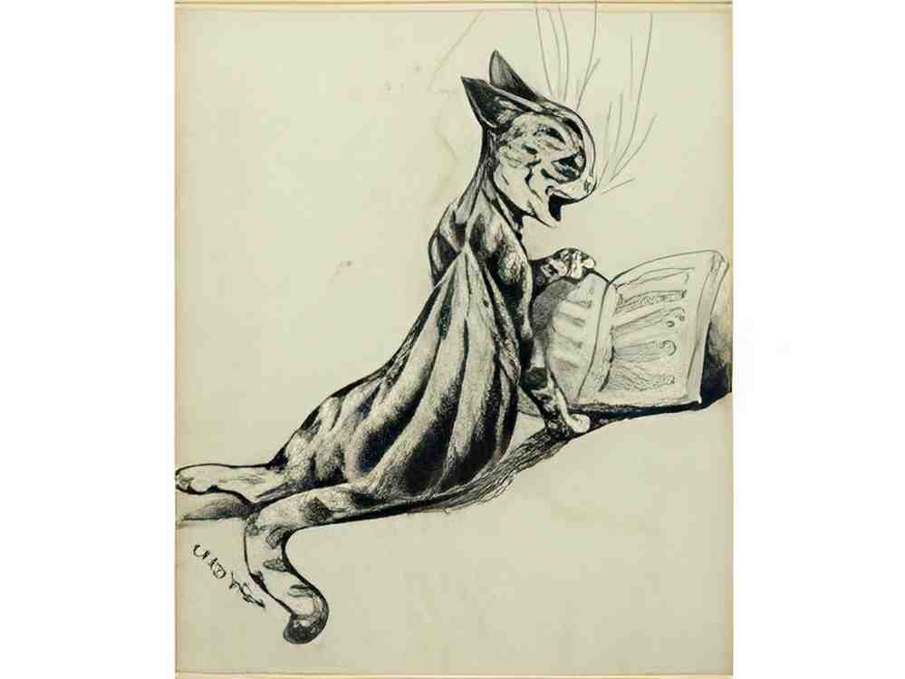 louis wain musical cat Art A4 Photo Print