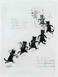 louis wain oh hurry up! Art A4 Photo Print