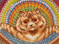 louis wain psychedelic cat Art A4 Photo Print