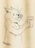 louis wain purely teetotal Art A4 Photo Print